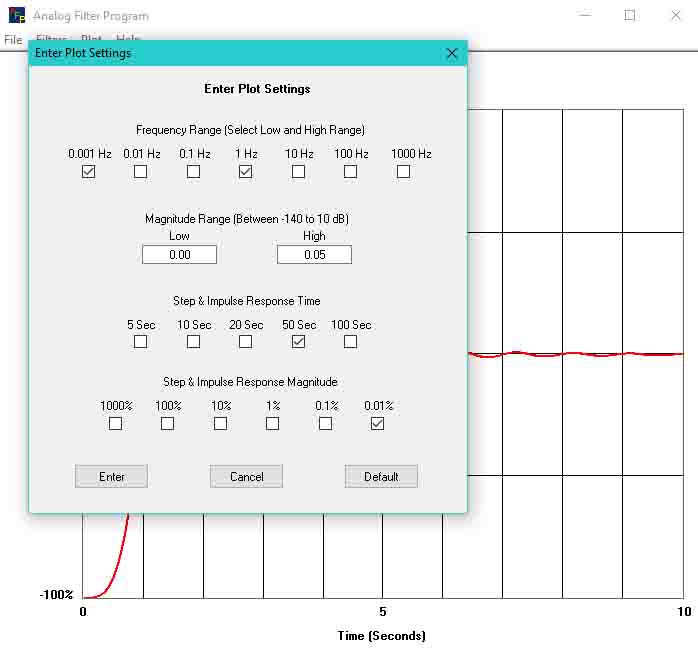 Change Step Function Plot Setting